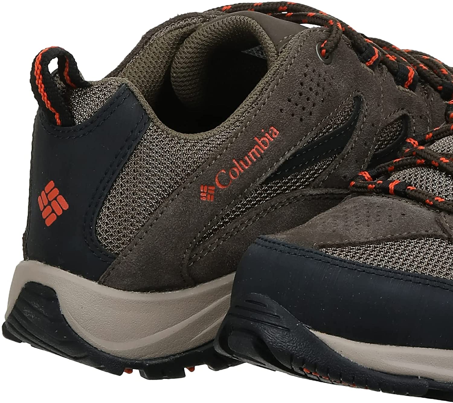 Columbia Mens Crestwood Hiking Shoe 7.5 Camo Brown, Heatwave