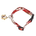 thumbnail image 2 of XingJian LLC Collier de Chat Ajustable Style Kimono Japonais avec Clochette Dessin Animé - Design Rouge Lucky Cat, 2 of 10