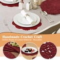 thumbnail image 2 of 12Pcs Hand Crocheted Doilies, Round Floral Crochet Lace Flower Doily French Country Placemat Crocheted doilies, 20cm, 2 of 9