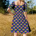 thumbnail image 3 of Vestido sin mangas con diseño de sirena y escamas de pez arcoíris vestido de noche para mujer falda de verano para mujer vestido largo para mujer, 3 of 5