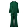 thumbnail image 6 of UJNDER Casual Women's Trousers Suit Comfortable and Stylish Long Pants Set for Daily Wear and Vacations Ideal for Spring and Summer Season Pant Suits for Women Green 2=M, 6 of 8