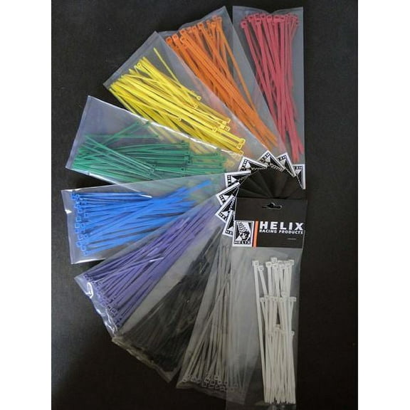 Helix Racing Products  303-4685; Cable Tie Assortment Blue 30/P