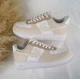 thumbnail image 1 of Triple Beige Sand Brown Custom Air Force 1 White Shoes Womens Kids Mens All Size, 1 of 6