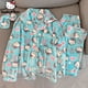 thumbnail image 2 of Sanrio-Conjunto de Pijama de felpa de lana de Coral para mujer, ropa peluda de franela gruesa para el hogar, lindo Hello Kitty, Otoño e Invierno, 2 of 5