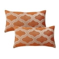 thumbnail image 4 of Home Soft Things Jacquard Throw Pillow Cover 2 Piece Set - Safi - Burnt Orange - 14" x 26" LUMBAR, 4 of 5