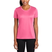 JustBlanks Womens Performance Moisture Wicking Crew Neck Short Sleeve T-Shirt