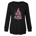 thumbnail image 4 of DPTALR Women Leisure Print Round Neck Long Sleeve T-Shirts Tops, 4 of 4