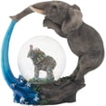 thumbnail image 3 of Elanze Designs Water Globe 45MM Baby Elephant Resin Figurine, 3 of 3
