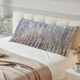 thumbnail image 4 of Blue Brown Forest Body Pillow Covers 20"x60", Modern Oil Painting Art Soft Brushed Microfiber Breathable Throw Pillow Covers, Decorative Pillowcase with Zipper for Couch Sofa Bedroom Living Room, 4 of 9