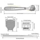 thumbnail image 2 of 24 Pieces Callus Shaver Set, 20 Replacement Slices Blades 2 Callus Shavers and 2 Foot File Head Foot Care Tools Steel Handle, 2 of 5