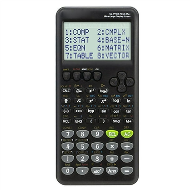 Calculadora Científica Multifunción de Pantalla Grande 417, Diseñada Específicamente para Exámenes de Estudiantes, con 1 Bolígrafo Negro.