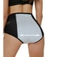 thumbnail image 5 of Qarigey Calzoncillos a prueba de fugas para mujer, ropa interior lavable para viaje de negocios para niñas, bragas Chinlon transpirables Type1 NO1, 5 of 6
