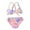 Purple, variant on Gubotare Kids Swimsuits Girls 2 Piece Little Girls Two Piece Bikini Set Ruffle Adjustable Summer Beach Bathing Swimsuit (Purple,Size 9-10 Years)