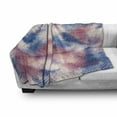 thumbnail image 3 of Psychedelic Soft Flannel Fleece Blanket, Boho Style Digital Tie Dye Effect Graphic with Soft Feather Patterns Tribal Art, Cozy Plush for Indoor and Outdoor Use, 70" x 90", Pink Blue, by Ambesonne, 3 of 6