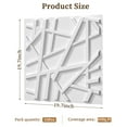 thumbnail image 3 of LooYee 24 Pack Decorative 3D Wall Panels, 19.7''x19.7'' Accent Texture Wall Panels for Interior Wall Decor White, Wall Covering Panles for Living Room Gaming Room Bedroom TV Background,Cover 64 Sq.Ft, 3 of 8