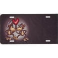 thumbnail image 1 of Monkeys Kissing Airbrush License Plate Free Names on this Air Brush, 1 of 2