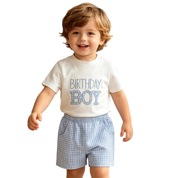 XAOFW Baby Boy Outfits Short Sleeve Letter Graphic Tees Shorts Toddler Kids Summer Casual Clothes Sets 6-12 Months