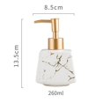 thumbnail image 2 of Baohd Bathroom Ceramic Liquid Soap Lotion Dispenser 260ml Refillable White, 2 of 9