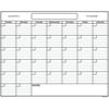 24" x 36" Erasable Undated One Month Laminated Wall Calendar Monthly Planner Blank Reusable Perfect for Organizing Home Office Academic Schedules w/ FREE ERASE MARKER