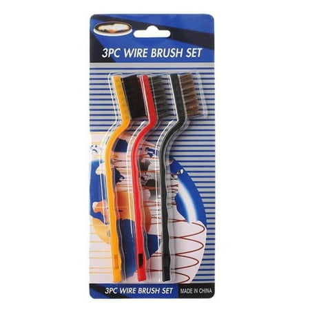 

Fule 3Pcs Gas Stove Brushs Metal Wire Brush for Kitchen Range Hood Cleaning Tools