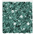 thumbnail image 3 of Ambesonne Pearls Shower Curtain, Ball Shapes Monochrome, 69"Wx84"L, Teal, 3 of 5