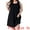 Black, variant on Plus Size Floral Tank Sleeveless Boho Dress 2X Pink Blue