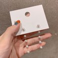 thumbnail image 4 of Unatoiry 1 Pair Pearl Earrings Girls Stud Ear Rings Anniversary Jewelry Daughter Earring 1Set, 4 of 6
