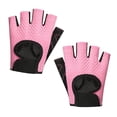 thumbnail image 2 of Guantes de entrenamiento para hombres y mujeres, ligeros y transpirables con acolchado, guantes de levantamiento de pesas, guantes de baile en barra sin dedos MFZFUKR 220486-1, 2 of 8