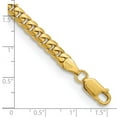thumbnail image 2 of Primal Gold 14 Karat Yellow Gold 5mm Solid Miami Cuban Chain Bracelet, 2 of 2