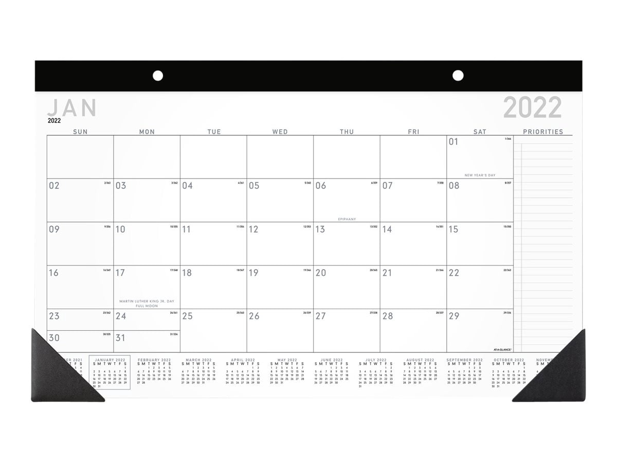 AT-A-GLANCE 2025 Calendario De Computadora Y Base, Semanalmente, 5-1/2 X 7 Pulgadas, Flip-A-Week (SW700X0025