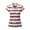 Pink, variant on Women Short Sleeve Striped Polo Shirt Collared Y2k Pullover T Shirt Casual Loose Streetwear(Pink,S)