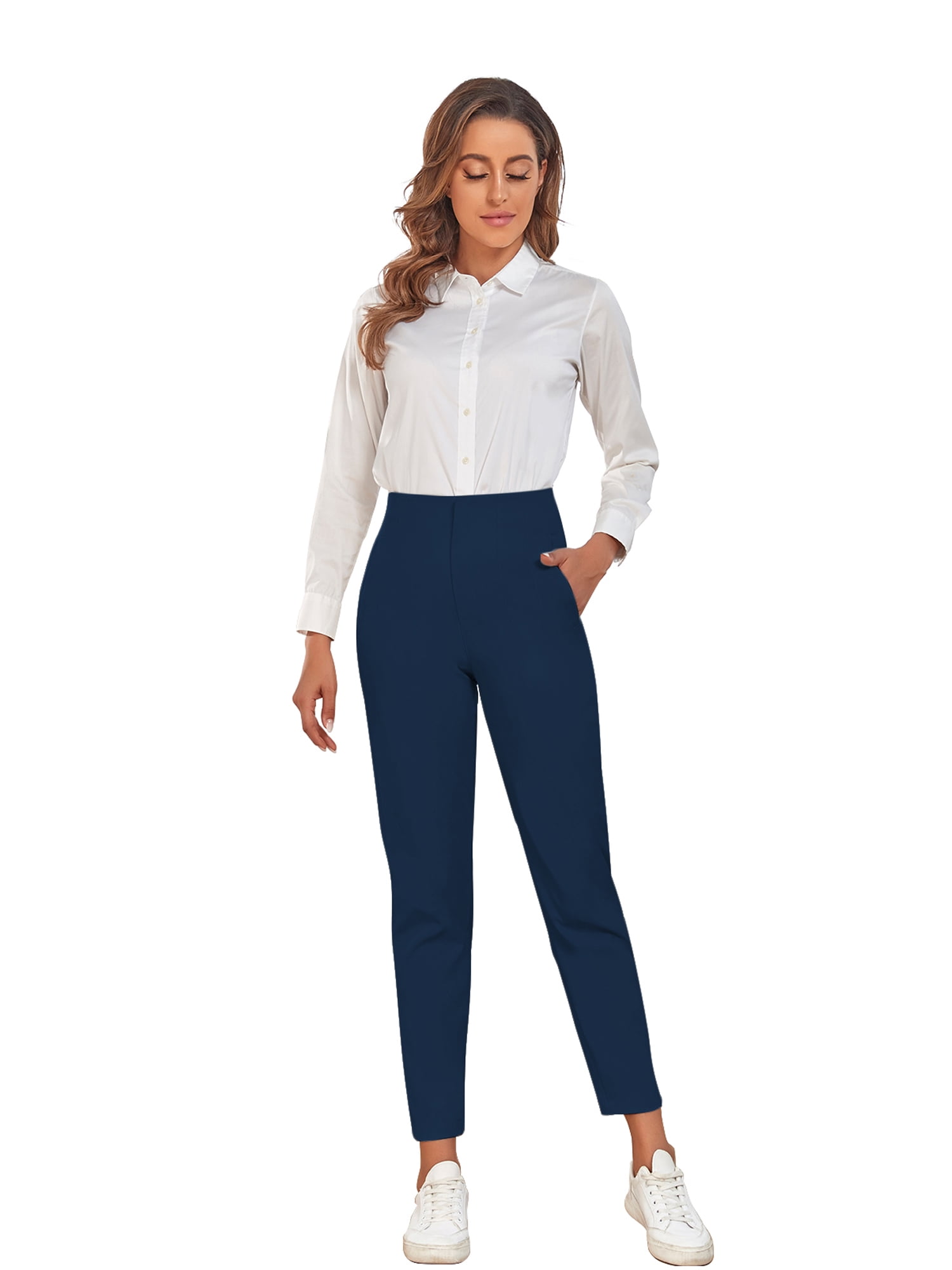 Voxshe Women High Waist Dress Pants 