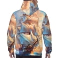 thumbnail image 7 of Sikiie Sailing Ship Ocean Sunset Men's Hoodie, Essentials Hoodie, Sweatshirt, Pullover Hooded Sweatshirt for Men-Small, 7 of 7