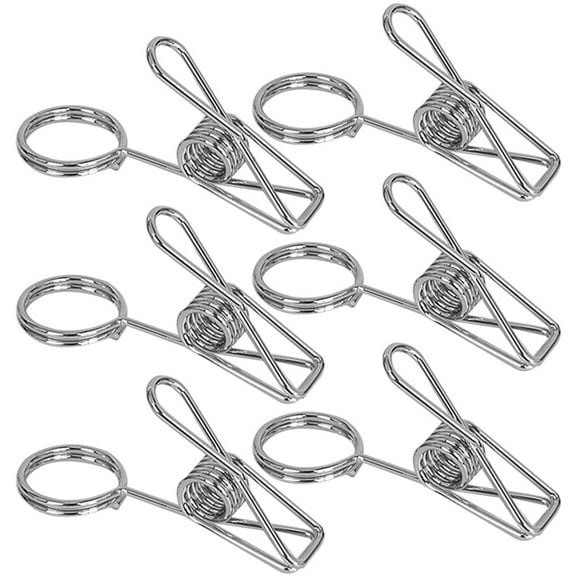 EXHUMKY 6Pcs Metal Place Card Holders Silver Table Number Holders for Weddings