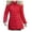 Red, variant on Winter Women's Anorak Korean Style Mid Length Slim Fit Down Jacket Fashionable Warm Outerwear for Casual Outfits
