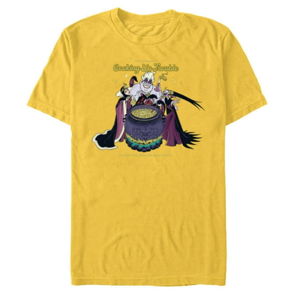 Disney Villains for Hire Potion Queens Cooking Up Trouble - Short Sleeve Blended T-Shirt for Adults - Customized-Yellow