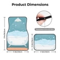 thumbnail image 5 of Fuzoiu Bathtub with Soap Bubbles Print Carpet Floor Mats for Car,Car Foot Mat Set,Universal Fit 4 Piece Mat Pad Set,Fits Most Cars Trucks Vans Sedans SUV Auto Carpet Mat Se, 5 of 7