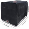 thumbnail image 3 of Funda protectora para tanque IBC de 1000 l, funda protectora para tanque IBC, tanque de agua de lluvia (negra), 120 × 100 × 116 (cubierta de tanque), 3 of 5