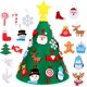 thumbnail image 1 of Árbol de Navidad de fieltro Decoración de árbol de Navidad Escaparate Árbol de Navidad Fieltro DIY Árbol de Navidad de fieltro Árbol de Navidad de bricolaje Árbol de Navidad de fieltro Adorno de jugue kaili Sencillez, 1 of 5