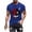 Blue, variant on Men's Novelty Graphic T-Shirts Short Sleeve Funny Face Printed Casual Tees Breathable Slim Fit Gym Workout Shirts Comfy Crewneck Pullover Pink S