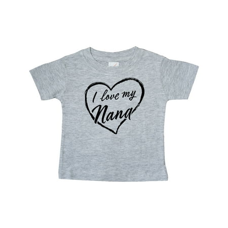 

Inktastic I Love My Nana in Black Chalk Heart Gift Baby Boy or Baby Girl T-Shirt