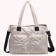 thumbnail image 3 of Bolso Mano Acolchado Gran Capacidad Informal A La para Mujer Bolso Hombro 8020 Color Blanco Roto, 3 of 9