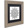 thumbnail image 2 of Trademark Fine Art "Sunny Day Mandala" Canvas Art by Kathy G. Ahrens, Black Matte, Birch Frame, 2 of 4
