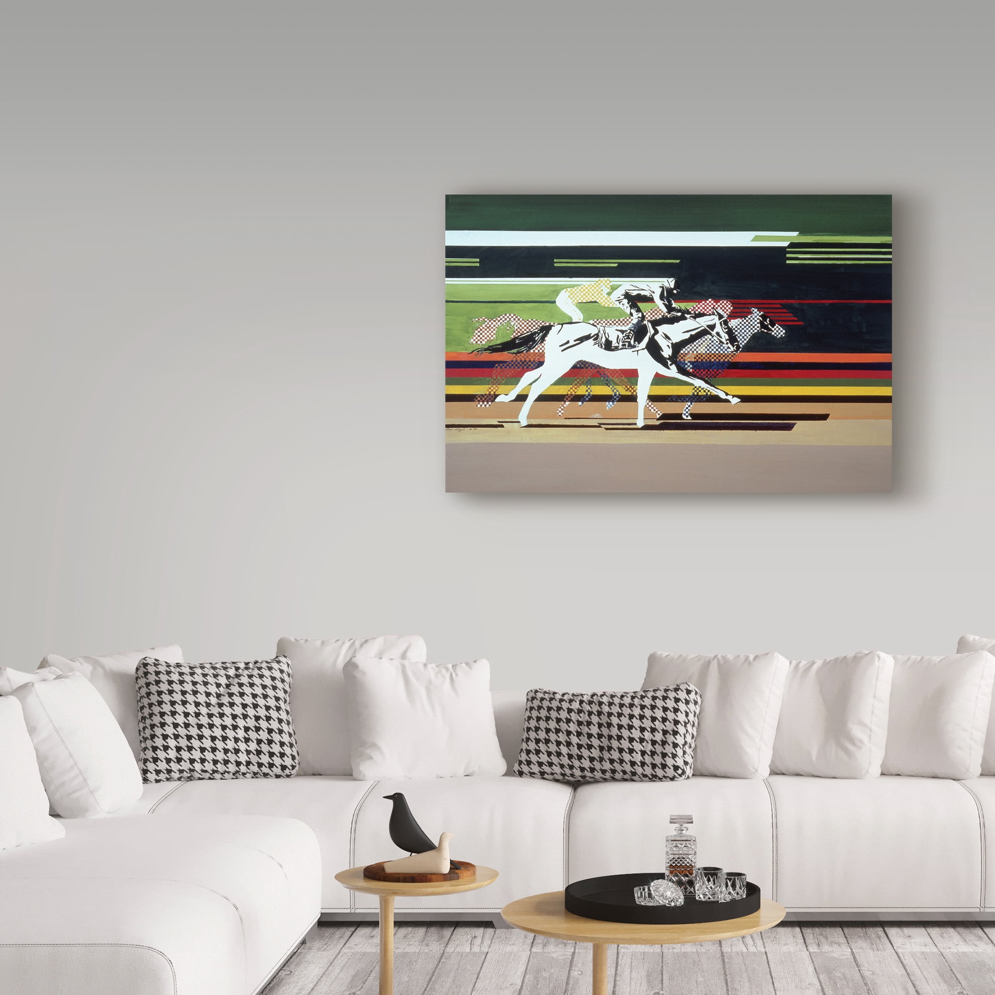 Trademark Fine Art 'Race Horses' Canvas Art by Beverly Doyle
