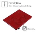 thumbnail image 4 of Dteck Folio Case For iPad Pro 12.9 inch 2018 release, Lightweight Embossed Butterfly PU Leather Flip Stand Case Cover with Card/Stlylus Holder,Red, 4 of 4