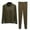 Army Green, variant on HAiming Womens Soft Pajama Sets Plus Size Turtleneck Long Sleeve Tops and Pants 2 Piece 2025 Casual Outfits Loungewear