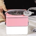 thumbnail image 5 of Sarapandan Dual Layer Pink Food Container for Heated Meals On-the-Go Portable 1.5L Stainless Steel Thermal Lunch Box, 5 of 8