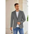 thumbnail image 5 of COOFANDY Men's Casual Knit Blazer Stretch Slim Fit Sport Coat Two Button Lightweight Suit Jackets, 5 of 10
