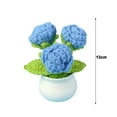 thumbnail image 5 of Oiur Knitted Flower Realistic Artificial Flowers Low Maintenance Crochet Flower Potted Plant for Home Decor, 5 of 7