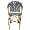 thumbnail image 5 of Safavieh Salcha Outdoor French Bistro Side Chair, Set of 2-Navy/White, 5 of 10